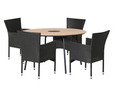 Hagebord Montana teaklook Ø130 cm - Sunlife